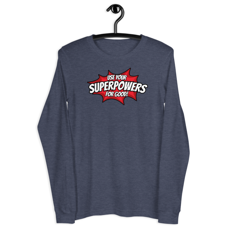 Signature Long Sleeve — Heather Navy