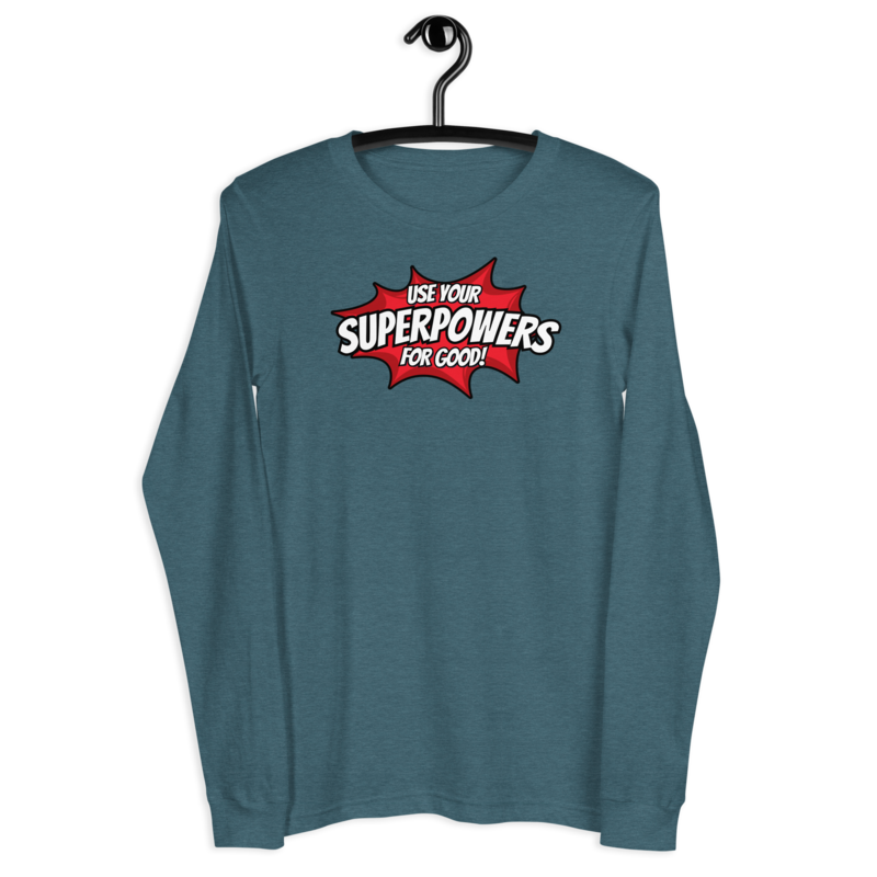 Signature Long Sleeve — Heather Deep Teal