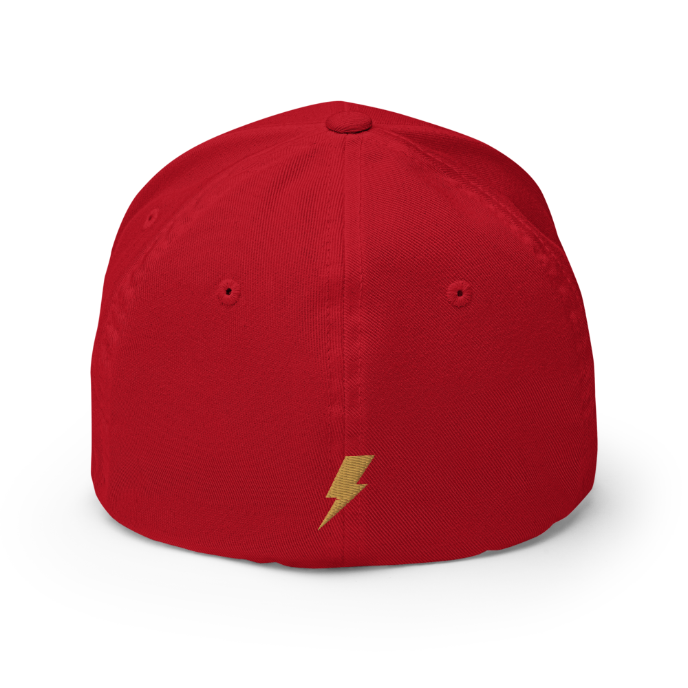 Built For This Cap (Flexfit 6277) — Red (back)